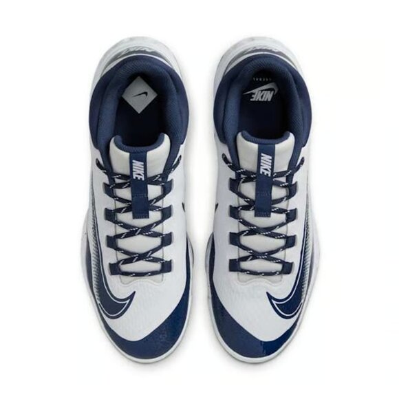 Nike Alpha Huarache Elite 4 Men Baseball Cleat White Blue FD2745-107 NEW - Picture 4 of 9